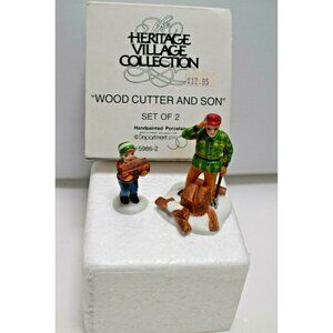 Dept 56 New England Village -Wood Cutter & Son